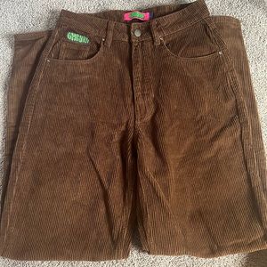 Brown corduroy empyre skate pants